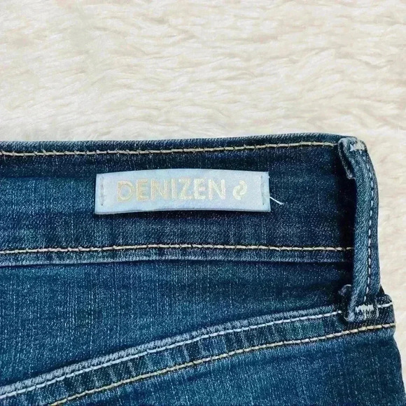 Levi’s Denizen High Rise Faded Webbed Stretch Denim Jean Shorts Size 11 (W30) - Picture 9 of 14